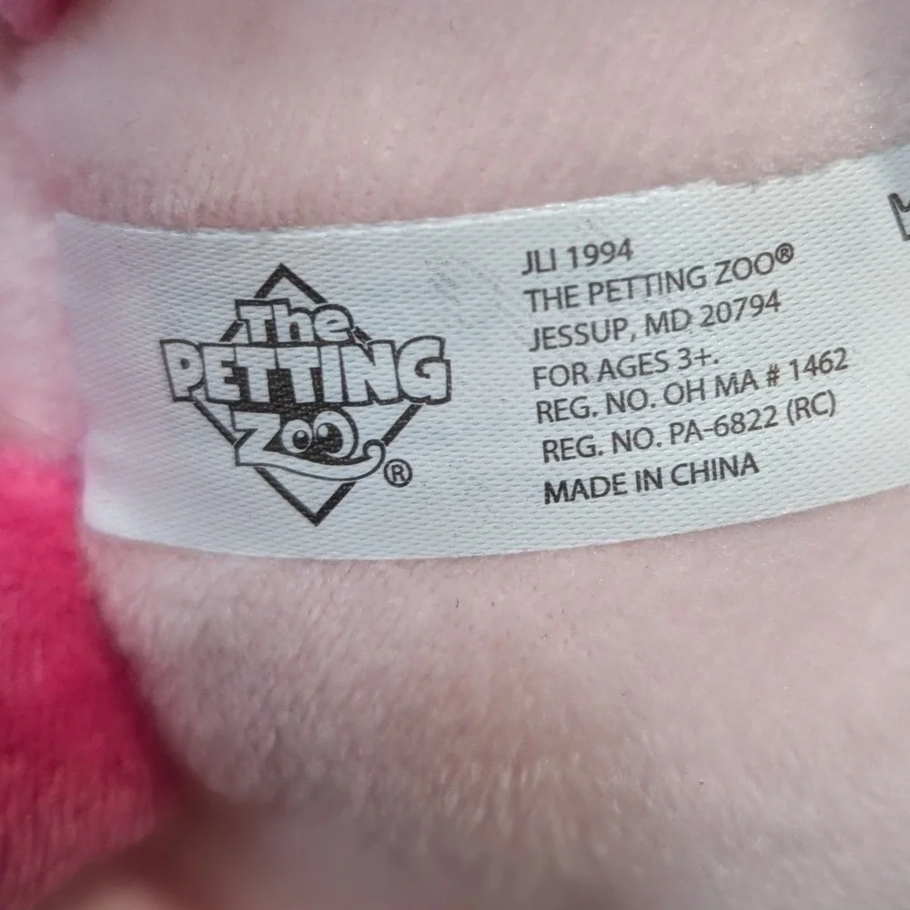The Petting Zoo Pink Sea Turtle Plush Stuffed Animal Soft Toy